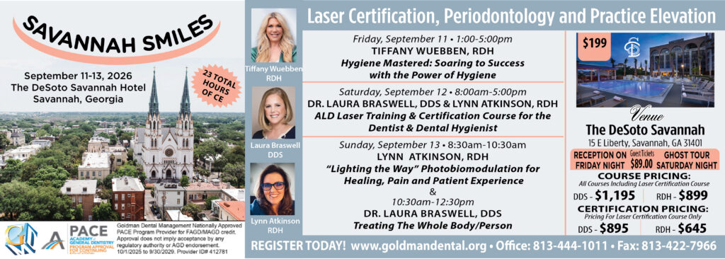 SAVANNAH SMILES Laser Certification, Periodontology and Practice